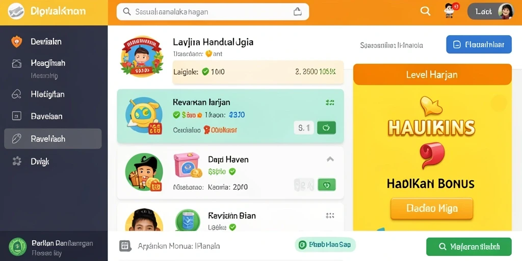 Tampilan antarmuka yang user-friendly.