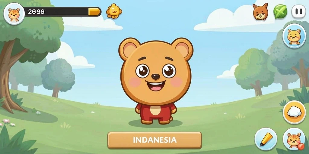 Tampilan awal aplikasi yang menarik dan user-friendly.