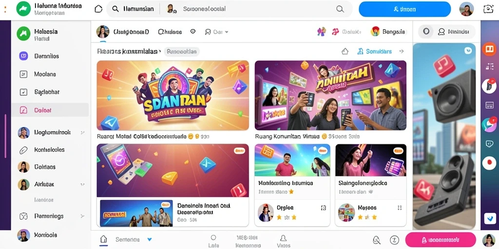 Visual grafis yang memukau dan menawan.