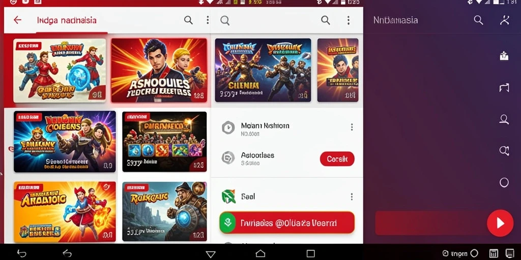 Tampilan antarmuka menu yang intuitif.