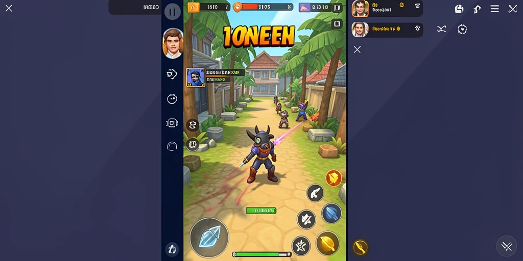 Screenshot menampilkan karakter utama dalam aksi.