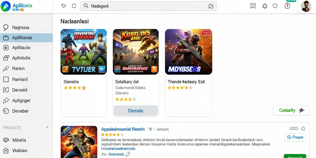 Tampilan antarmuka permainan yang intuitif.
