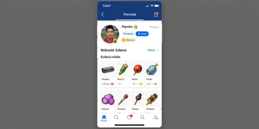 Antarmuka utama aplikasi yang menarik dan user-friendly.